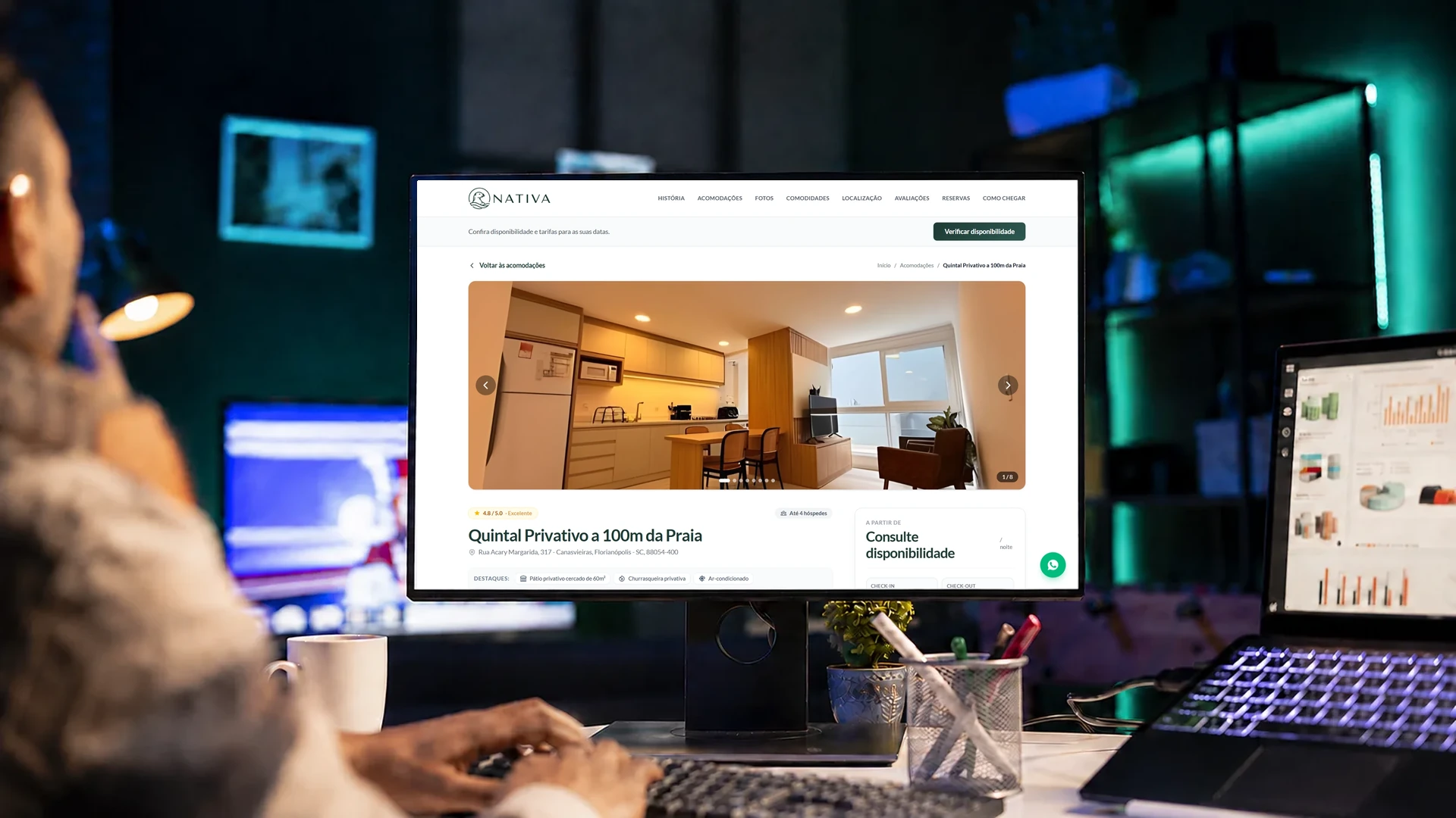 Motor de reservas diretas e vendas de serviços no NextStay